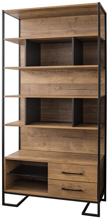 1808 Стеллаж Loft Дуб табак R-HOME 4009290H_Табак+40092902H_Табак - Вид №1