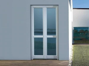 COCIF Французское окно из алюминия и дерева Klima+