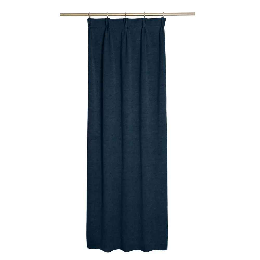 Штора на ленте Kyoto 160x260 см цвет тёмно-синий 82922211 STLM-2048961 INSPIRE 