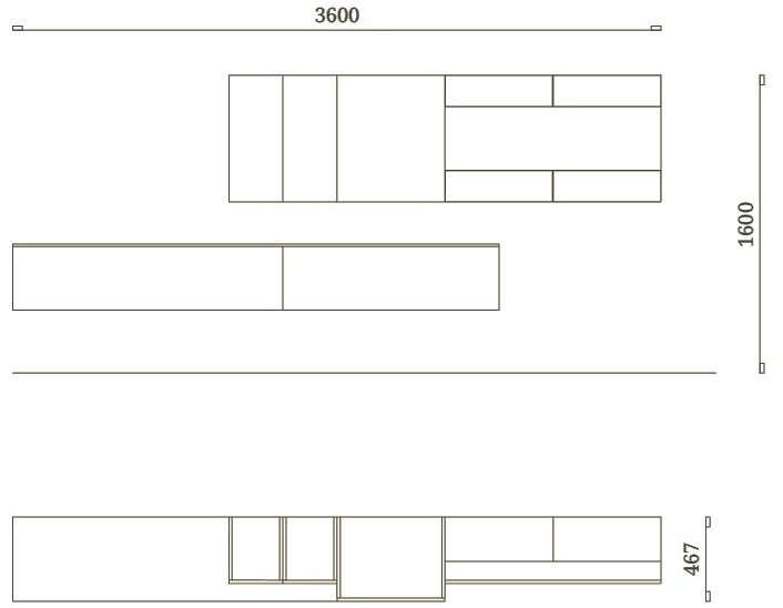 Febal Casa Настенная оборудованная стена, покрытая меламиновым лаком sun-id-1443317 - Вид №4
