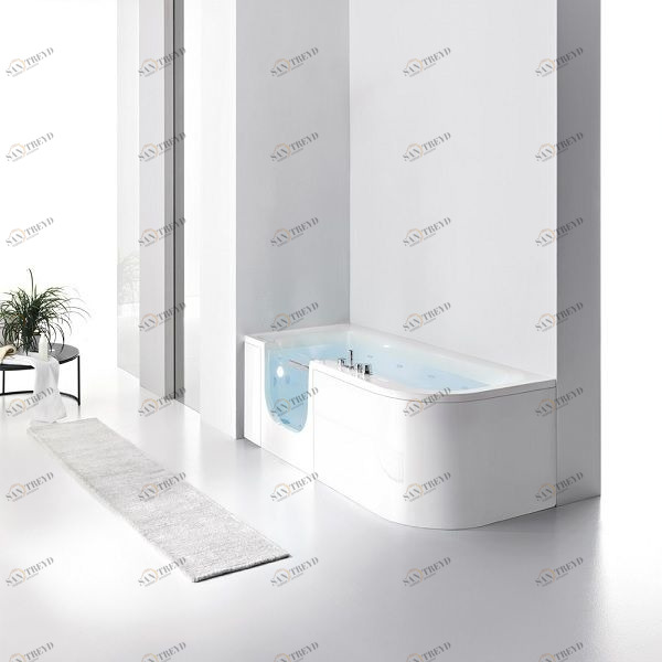 Ванна угловая FOR ALL 180 см с гидро и аэромассажем 2FLA1S6W Gruppo Geromin