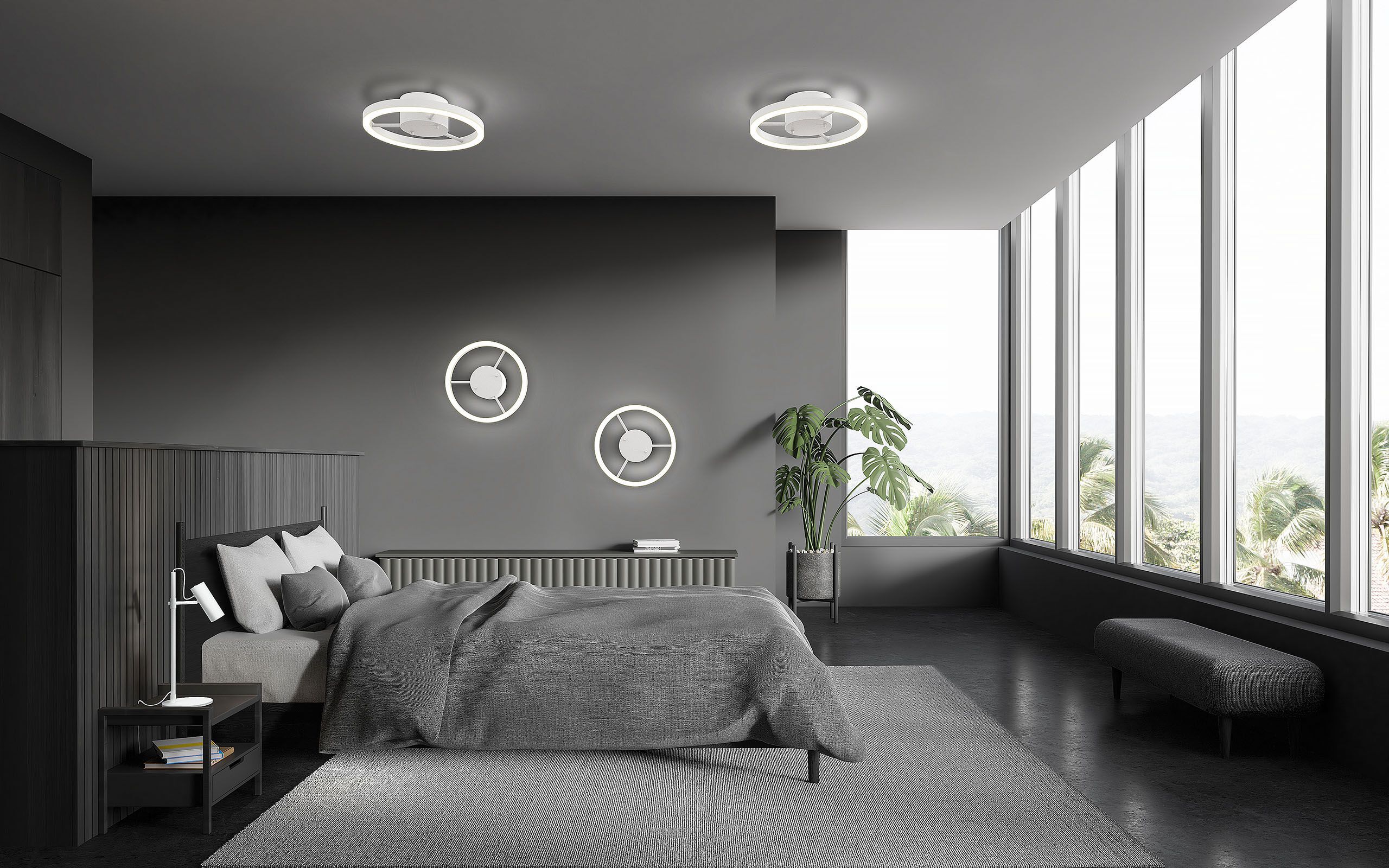 Металлический светодиодный потолочный светильник Valaisin Grönlund WHEELS ARCH-00077500 - Вид №33