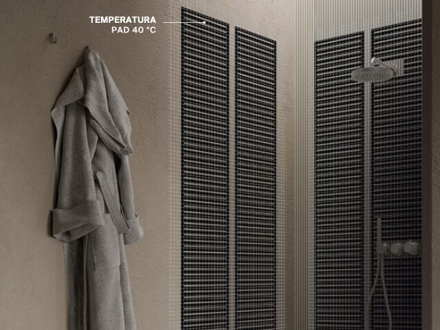 Невидимая электрическая система лучистого отопления для душевой кабины RBM More MORE PAD Series ARCH-00093114