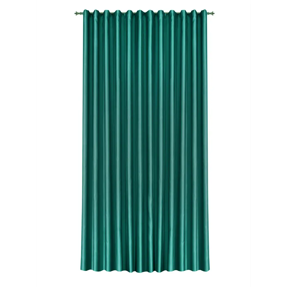 Штора на ленте Лотос 200x280 см цвет морская волна MIAMOZA STLM-2106361 - Вид №2