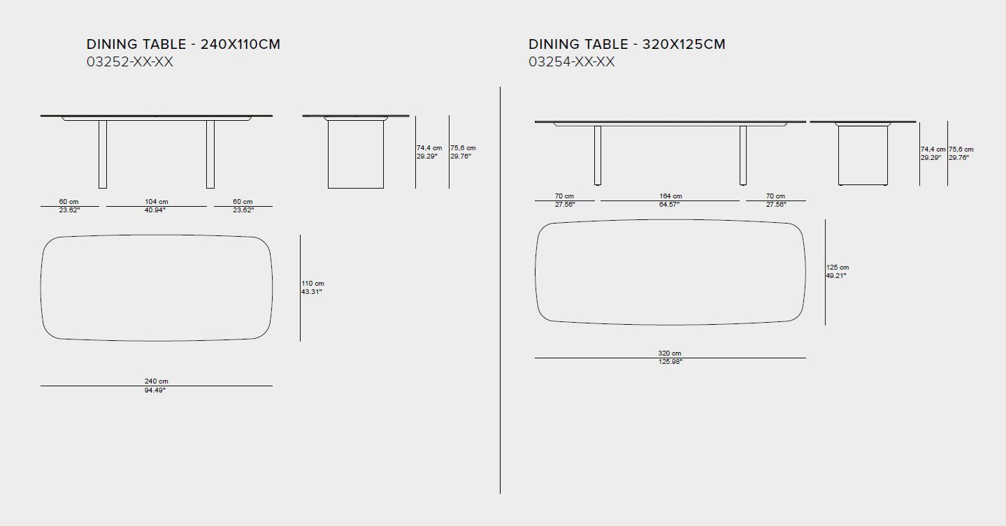 Алюминиевый обеденный стол TRIBÙ Лукка ARCH-00101229 - Вид №10