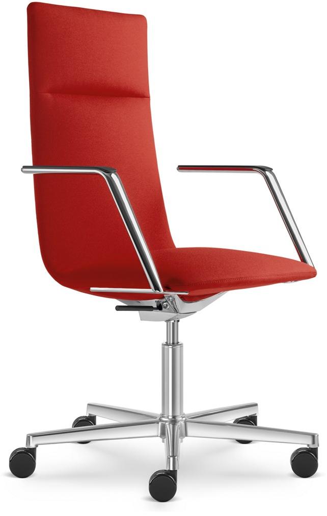 LD Seating Офисное кресло из ткани с 5 спицами с подлокотниками на колесиках Harmony modern 885-f37-n6 - Вид №3