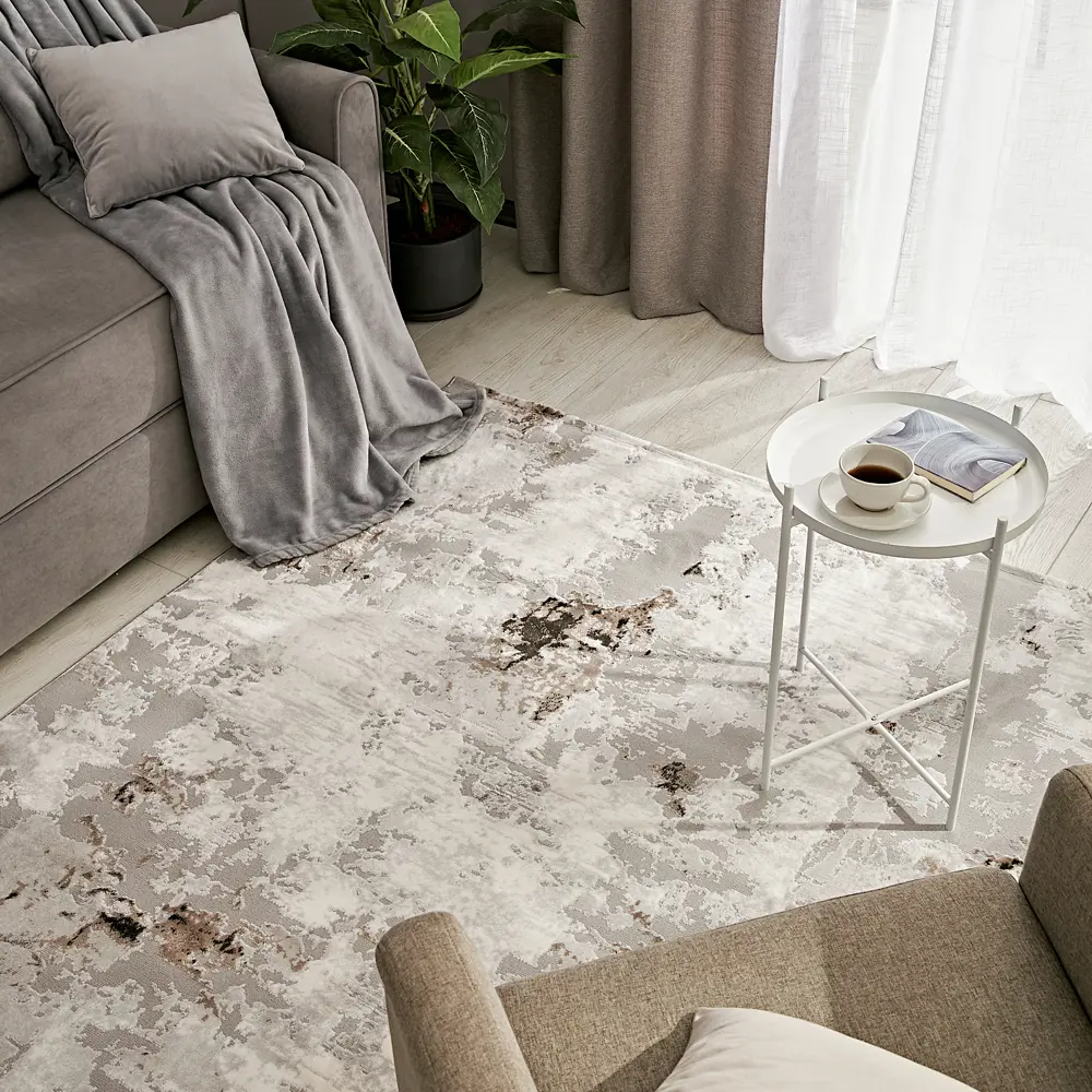 INSPIRE Breeze — серый ковер из полиэстера 200x300 см 84860782 STLM-0056407