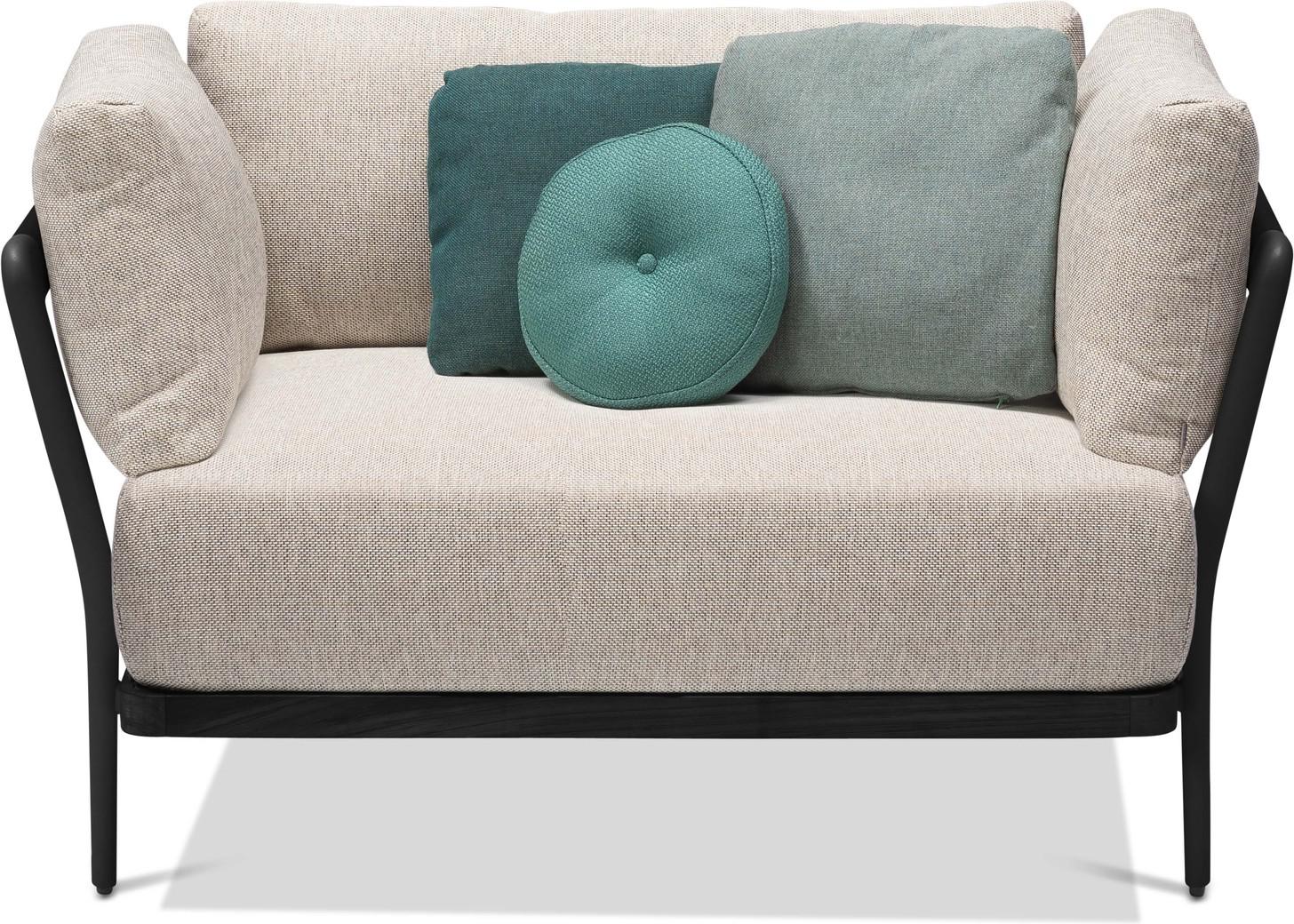 1 мест. teak nero черный Manutti Flex MNST505 - Вид №3