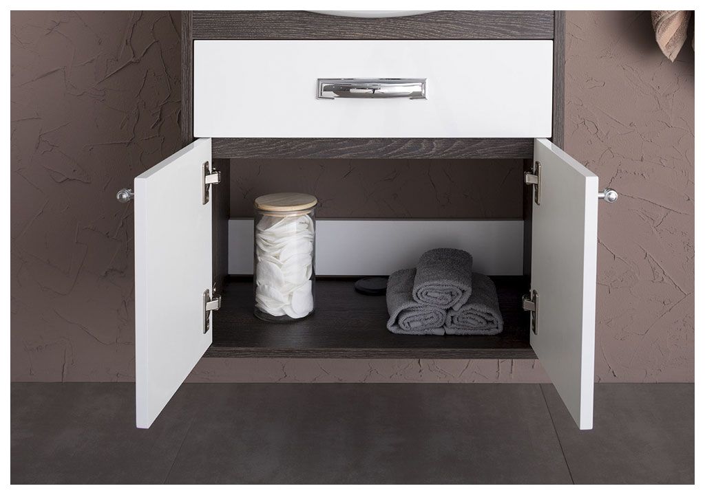 Тумба под раковину Aquanet Грейс 60 дуб кантербери/белый (1 ящик, 2 дверцы) sun-id-275350 - Вид №8