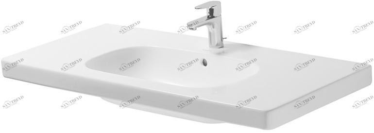 Подвесная раковина настенная овальная Duravit D-Code белая sun-id-1415125
