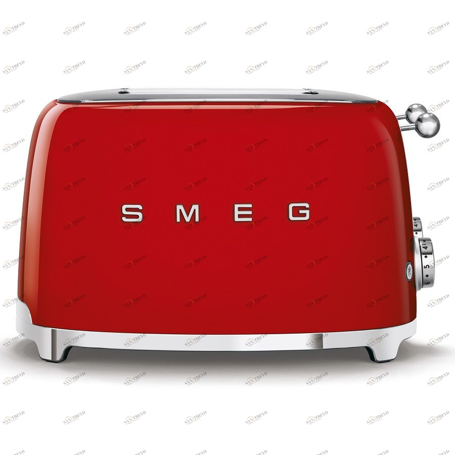 Тостер Smeg на 4 ломтика, красный TSF03RDEU