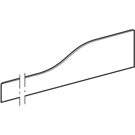 430310301 Фронтальная декоративная панель Geberit Bambini для детской раковины, для трех смесителей для раковины, более низкая раковина слева Geberit  - Вид №1
