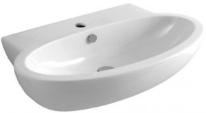 CMLS08050T0M Подвесная раковина настенная прямоугольная Azzurra Ceramica Comoda белая