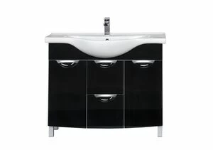 Тумба под раковину Aquanet Асти 105 б/к черный