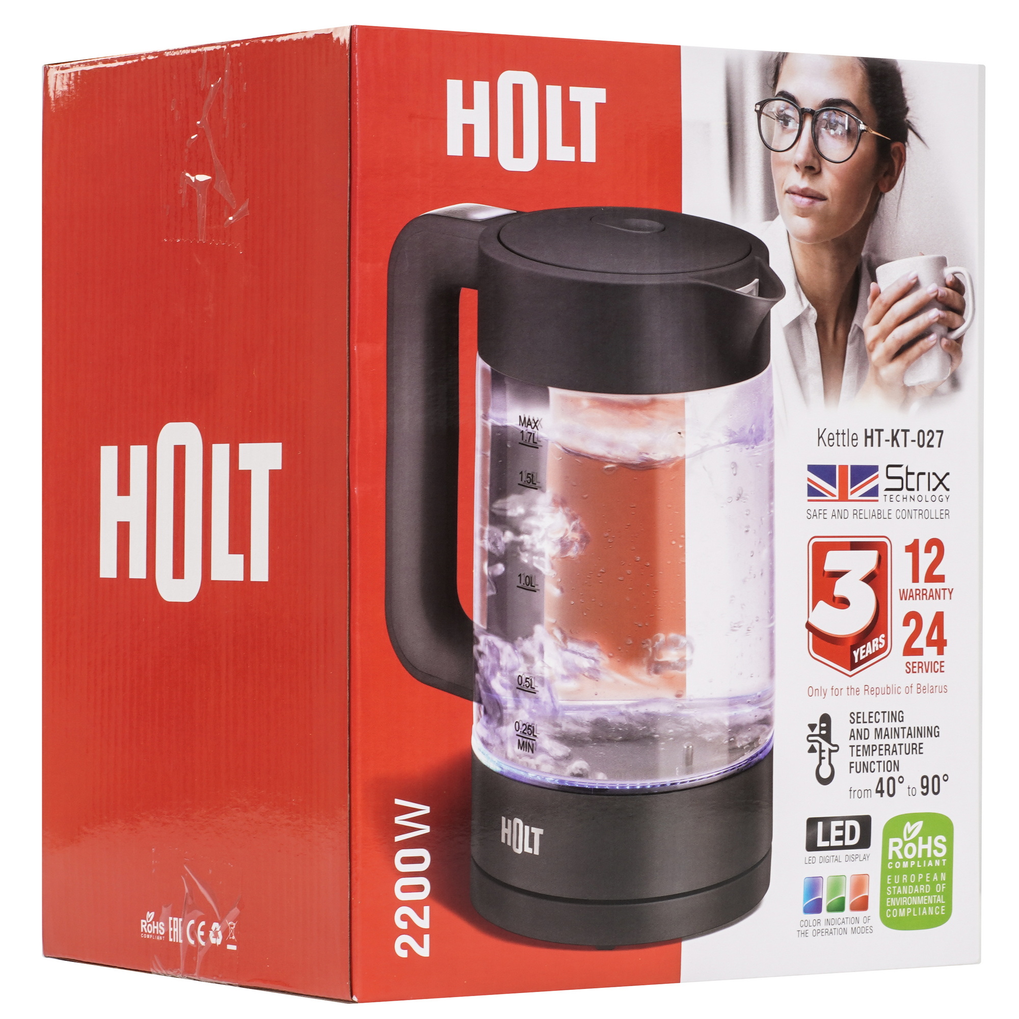 9283445 Электрочайник Holt HT-KT-027 черный STDN-0139679 - Вид №6
