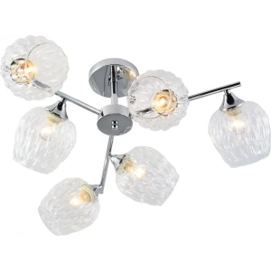Люстра потолочная Rivoli Arlene модерн 6 ламп, цвет хром