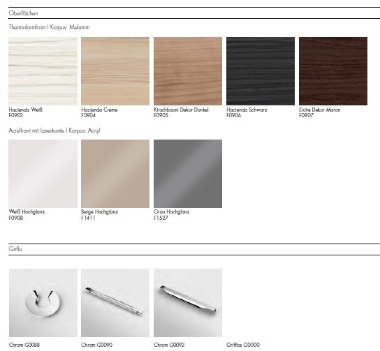 Композиция № 1 Essento Collection комплект мебели для ванной комнаты Burgbad 41969 - Вид №2