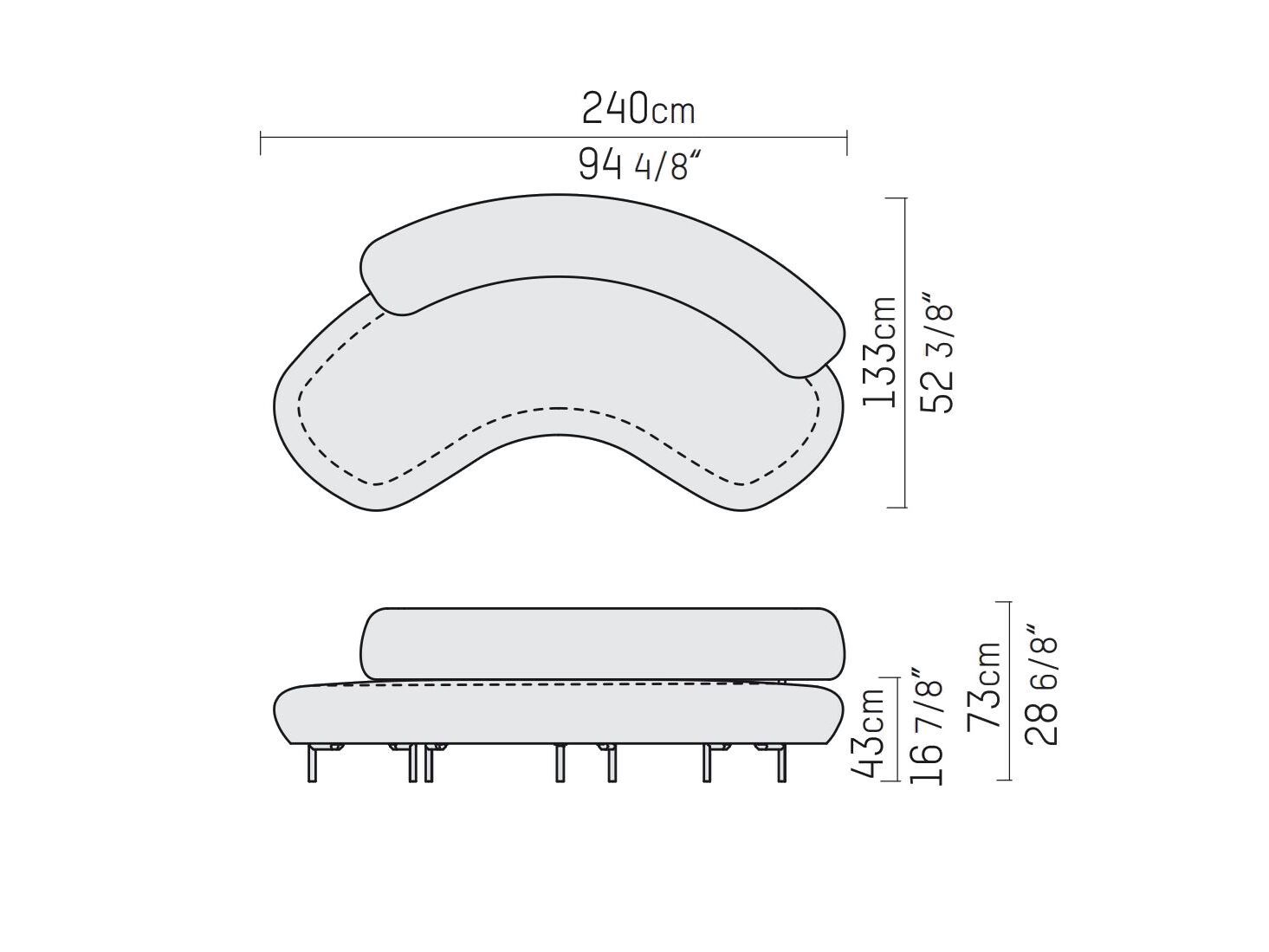 Изогнутый диван из ткани Piet Boon ELLA living ARCH-00129539 - Вид №5