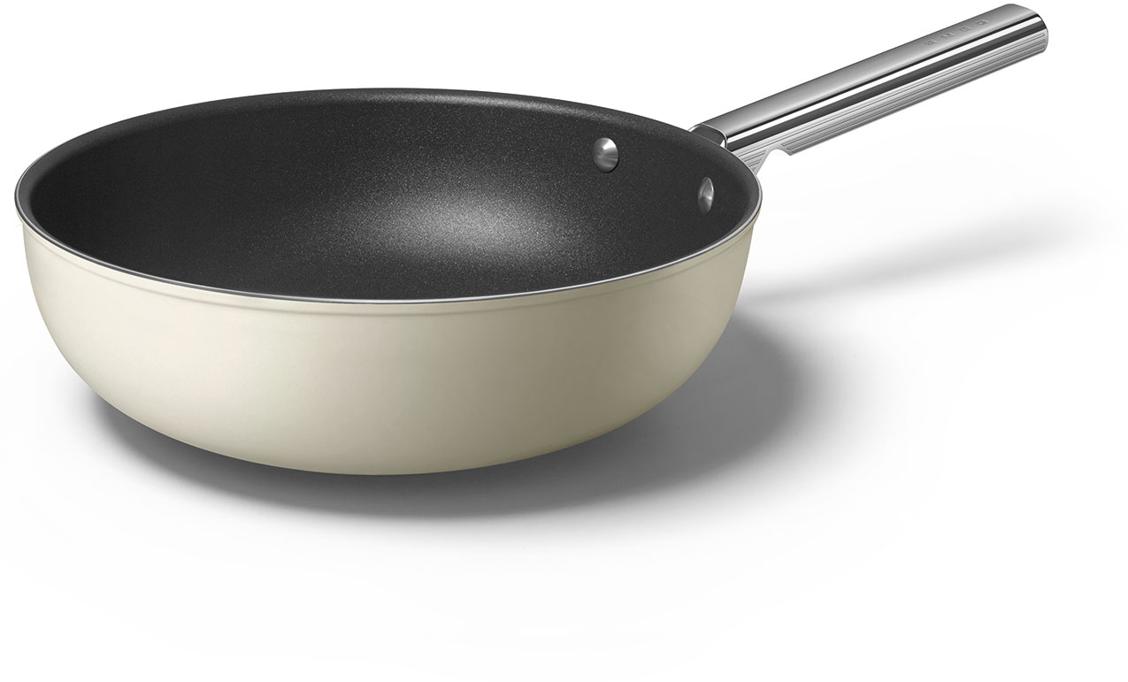 CKFW3001CRM Посуда / сковорода wok 30 см, кремовая SMEG 