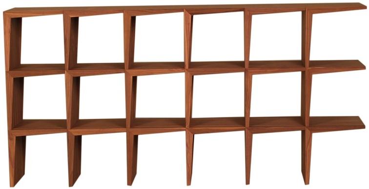 Morelato Открытый двухсторонний книжный шкаф из орехового дерева  Art. 3620/n  - Вид №2