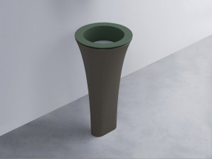 AMLA45-MU+AMPILT-BR+AMCOLT-FN Раковина Amedeo Tondo отдельностоящая cielo Enjoy + Amedeo