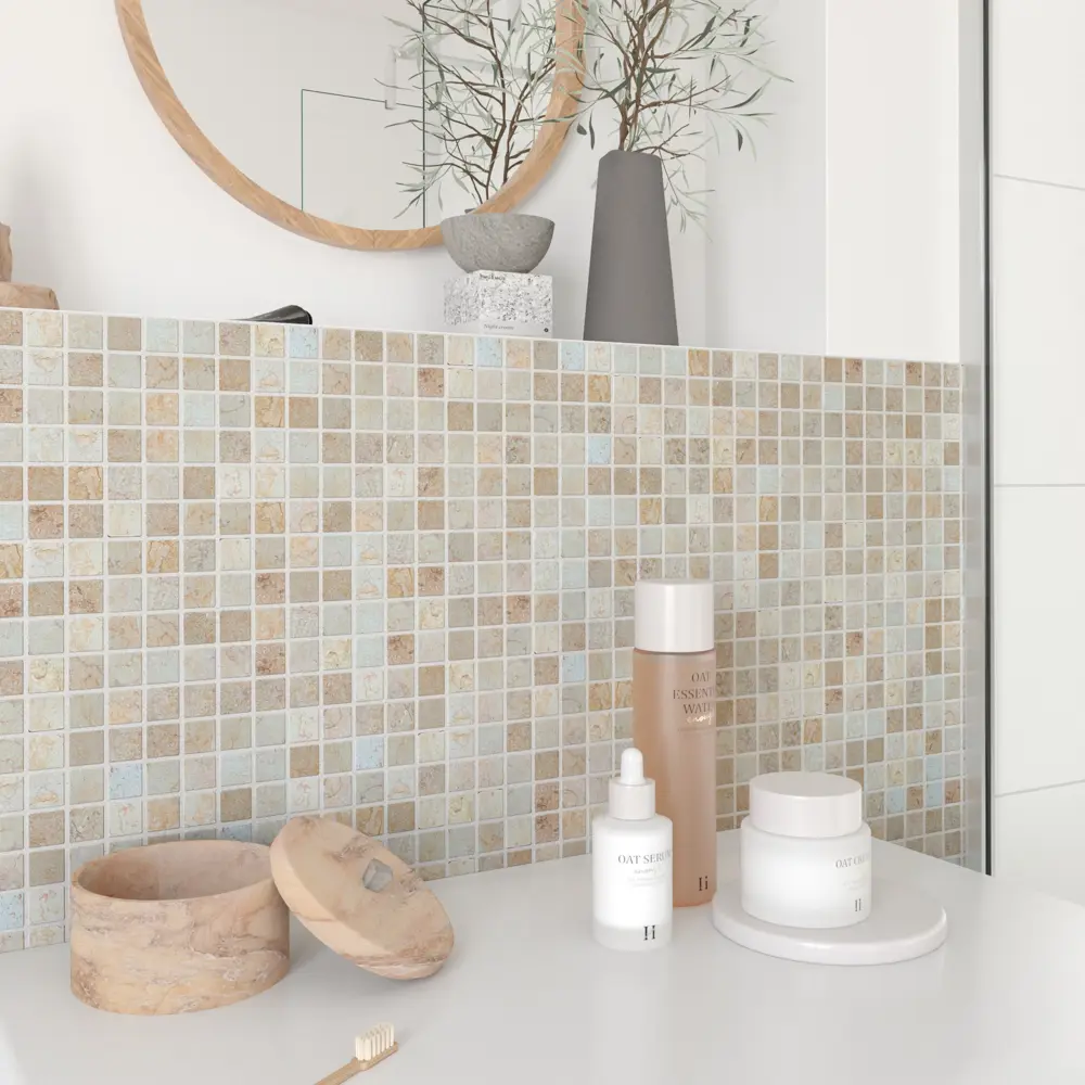 Мозаика мраморная Artens Tumbled 30x30 см цвет бежевый, 20 шт STLM-2076001 - Вид №3