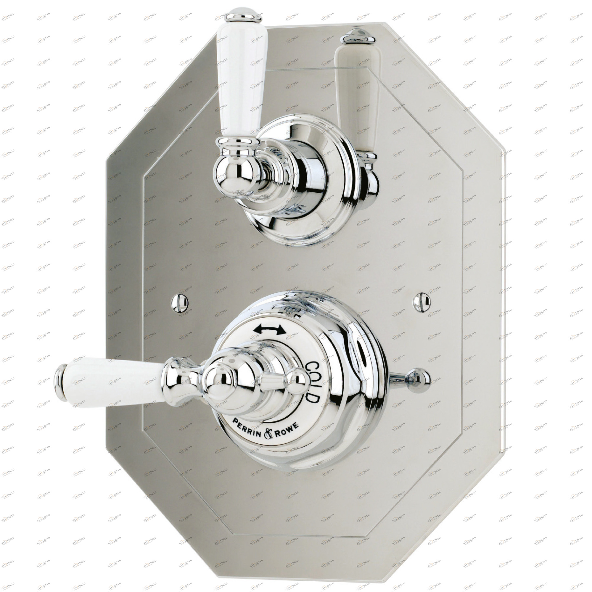 Traditional bathrooms Смеситель для душа с термостатом, фарфоровый рычаг РЫЧАГ Pr5555/bn 