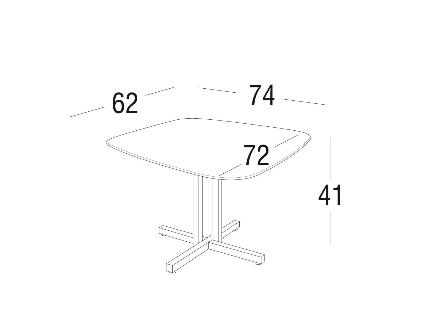 Алюминиевый садовый столик Roberti KEY WEST ARCH-00110428 - Вид №5