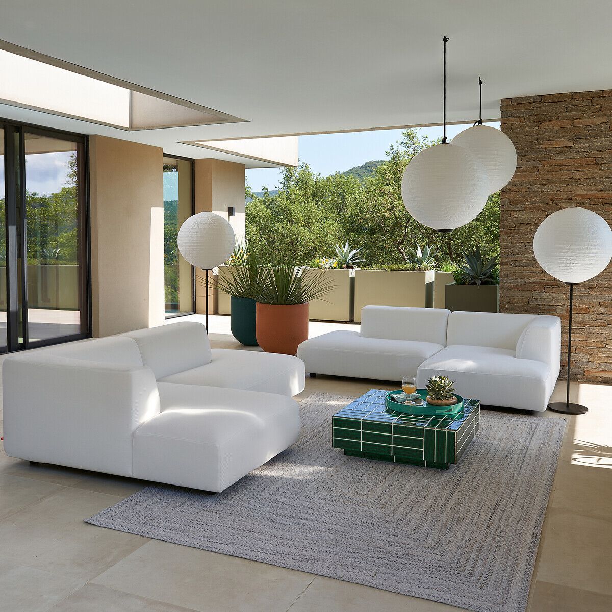 Керамический квадратный садовый журнальный столик AMPM DENDI ARCH-00032813 - Вид №5