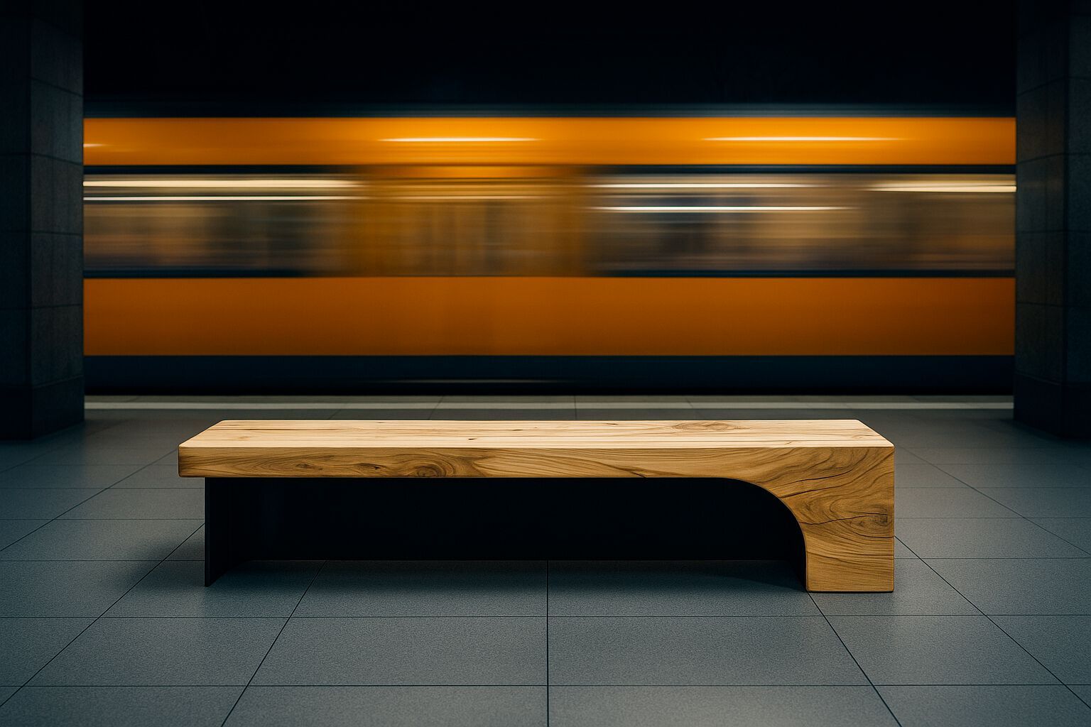 Скамейка из цельного кедра и металла Riva 1920 BECCO ARCH-00013171 - Вид №2