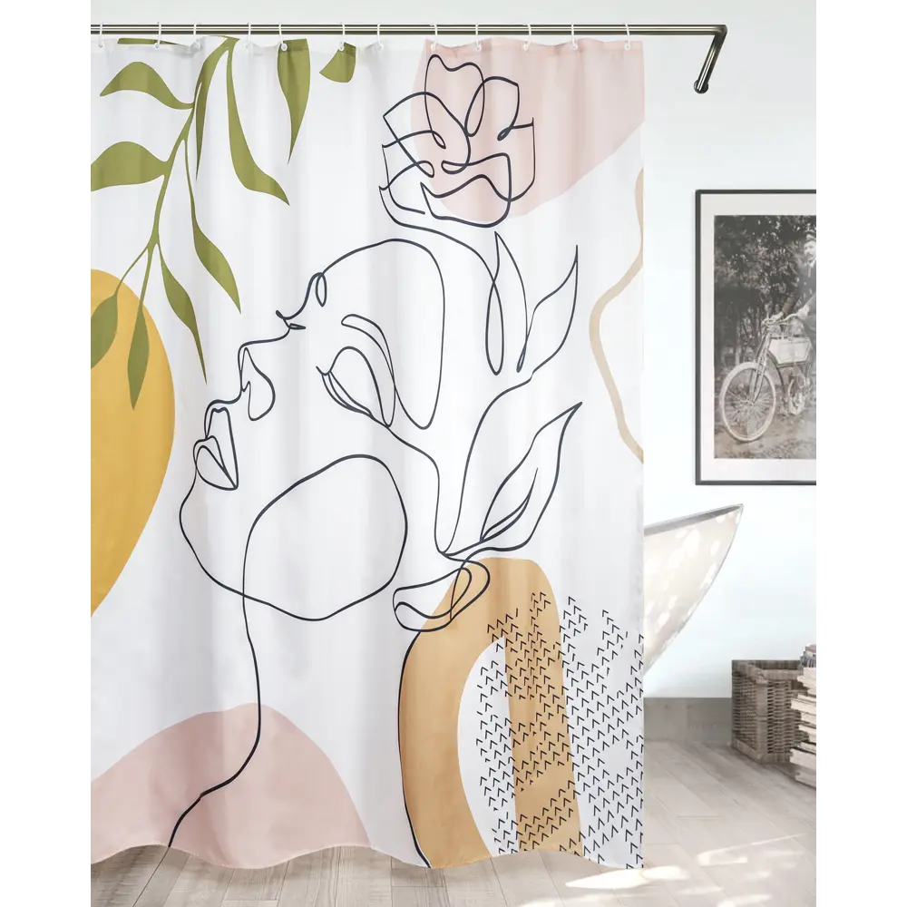 Штора для ванной BATH PLUS Amaze Art с изысканным рельефным узором 89362282 STLM-1001347