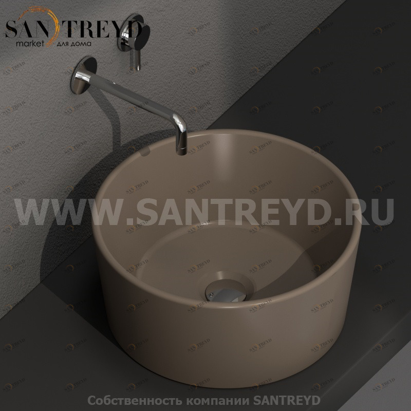 FO035CS Накладная раковина на столешницу  круглая Ceramica Globo 