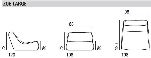 Verzelloni Кресло из ткани Zoe sun-id-1450354 - Вид №18