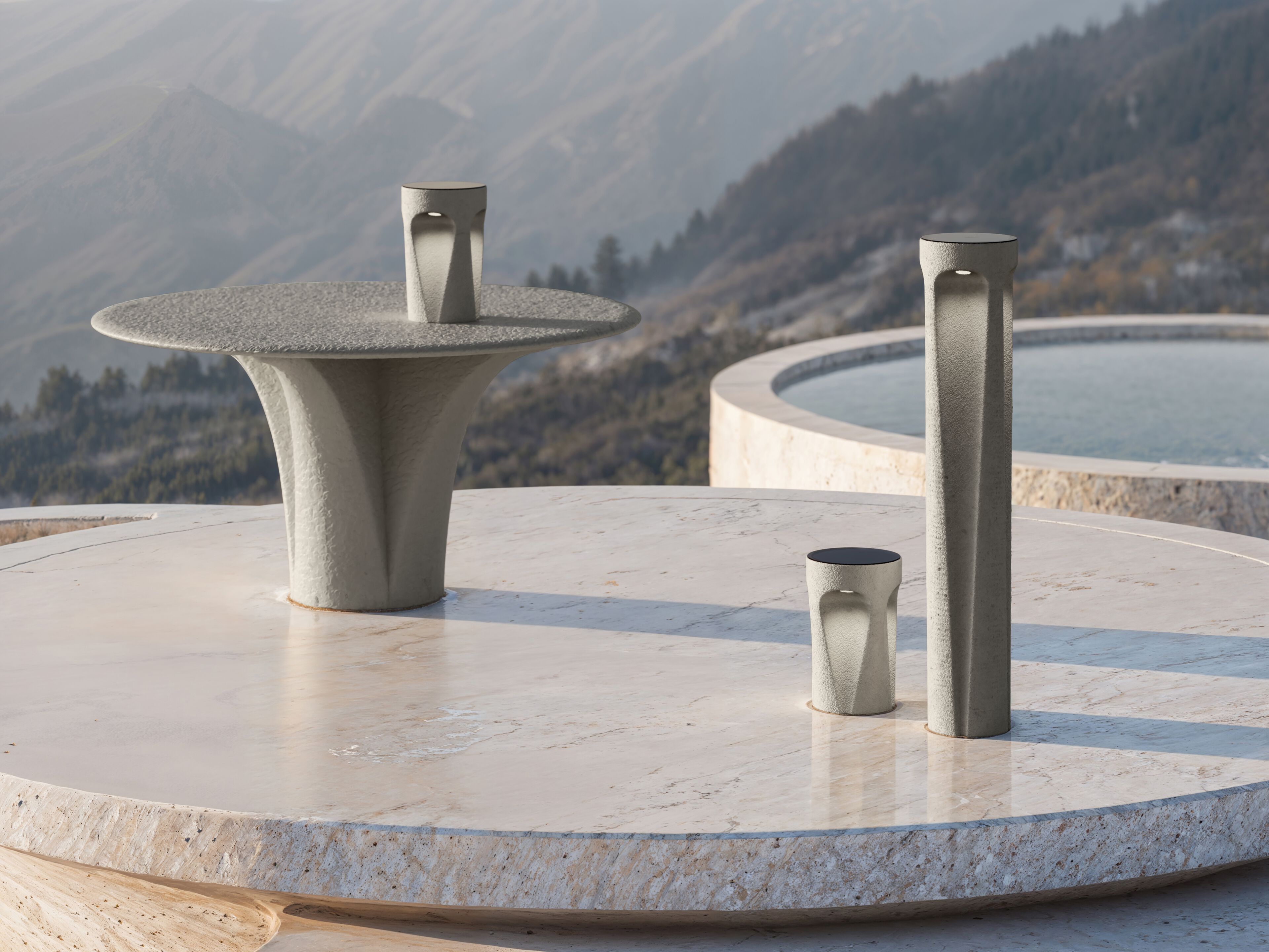 Напольная лампа из песчаника SNOC Savio ARCH-00115672 - Вид №2