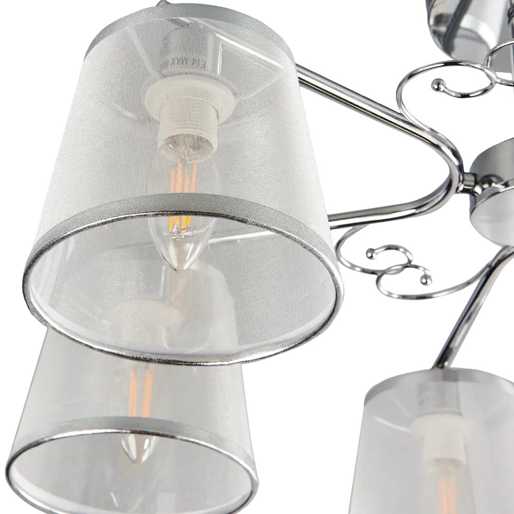 Люстра потолочная Escada 642/6PL, 6 ламп, 22 м², цвет хром/белый STLM-2088232 - Вид №4