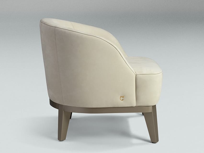 Кресло из нубука с подлокотниками Paolo Castelli Вдохновение ARCH-00085029 - Вид №3