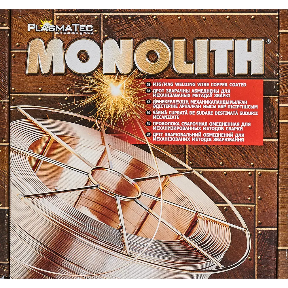 Проволока сварочная омедненная ER70S-6 Mobolith 0.8 мм 1 кг 84838078 STLM-2169237 Monolith  - Вид №2