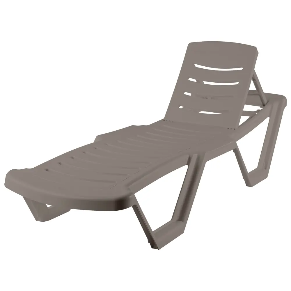 Шезлонг без подушки Элластик 187x32 см пластик коричневый Santreyd STLM-2163477 - Вид №1
