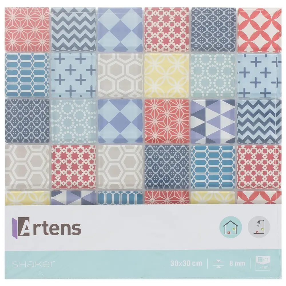 Мозаика Artens «Shaker», 30х30 см, стекло, цвет разноцветный 18731741 STLM-2120565  - Вид №6
