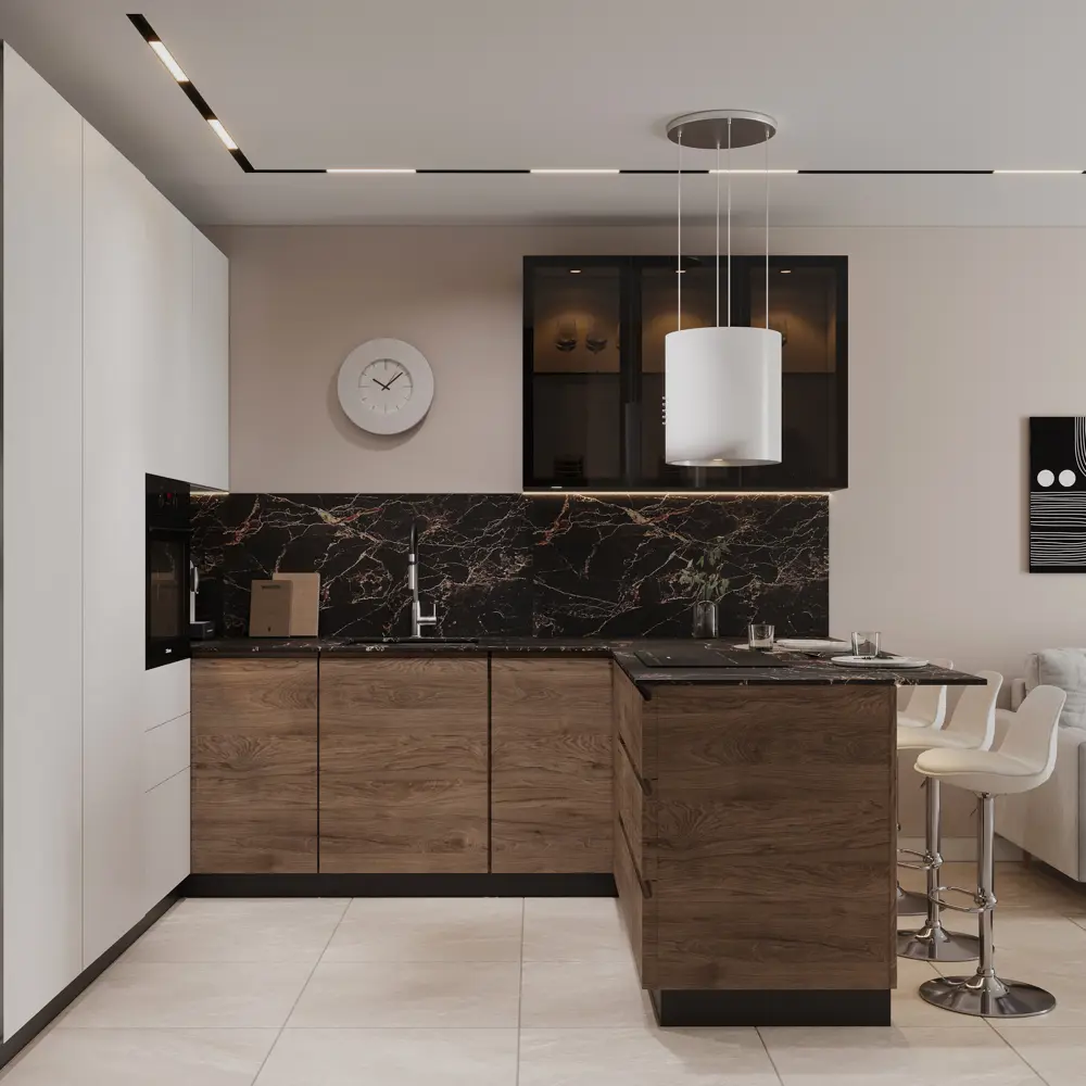 Фасад для кухни Токио 39.7×12.5 см DELINIA ID в стиле темного дерева 86423427 STLM-0882608 - Вид №8