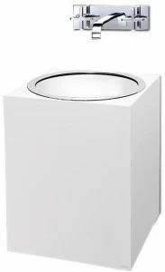 2608027 Подвесная раковина настенная овальная Vallvé Gloss белая