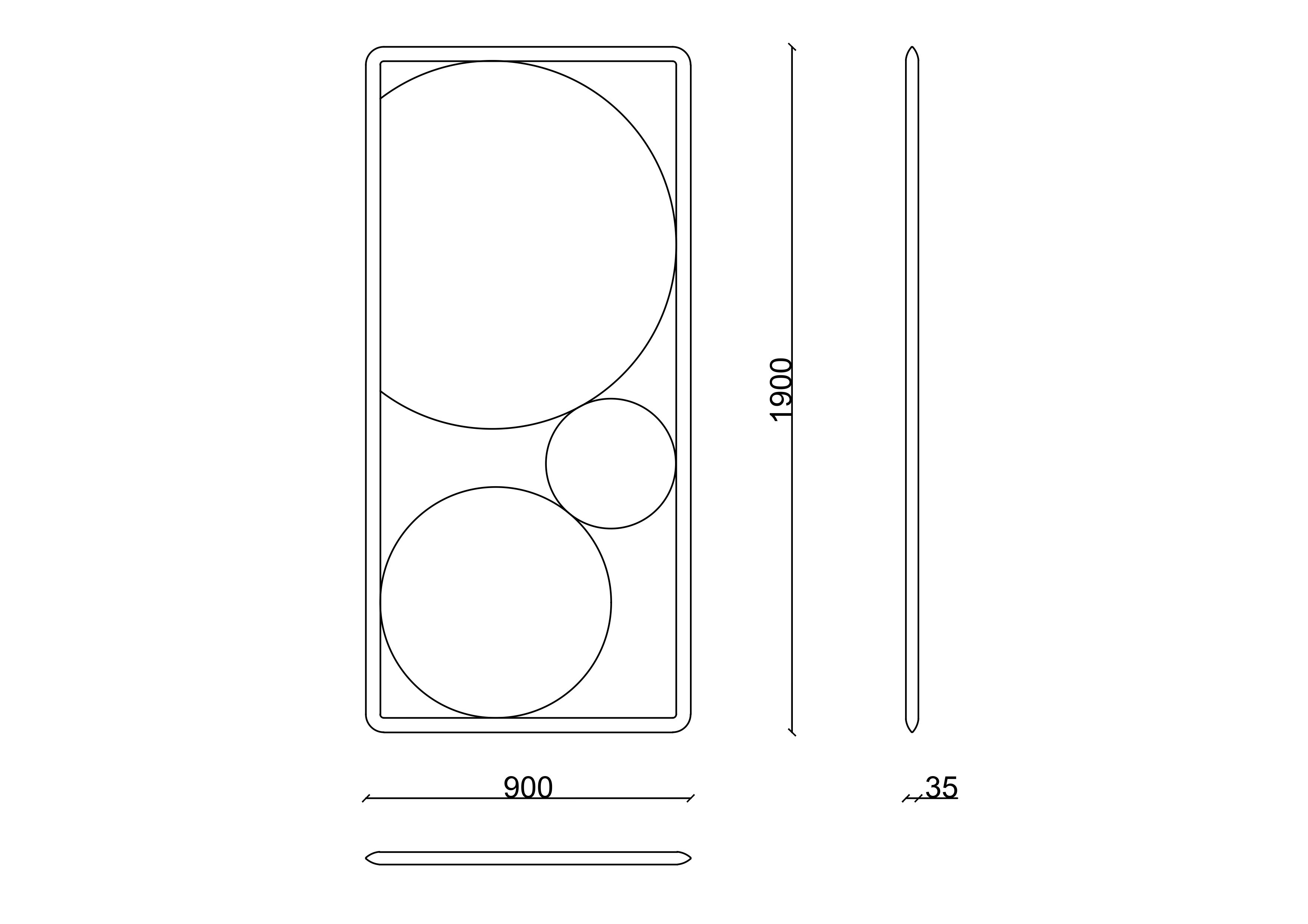 Прямоугольное напольное зеркало RIVATELIER SOAP ARCH-00057185 - Вид №2