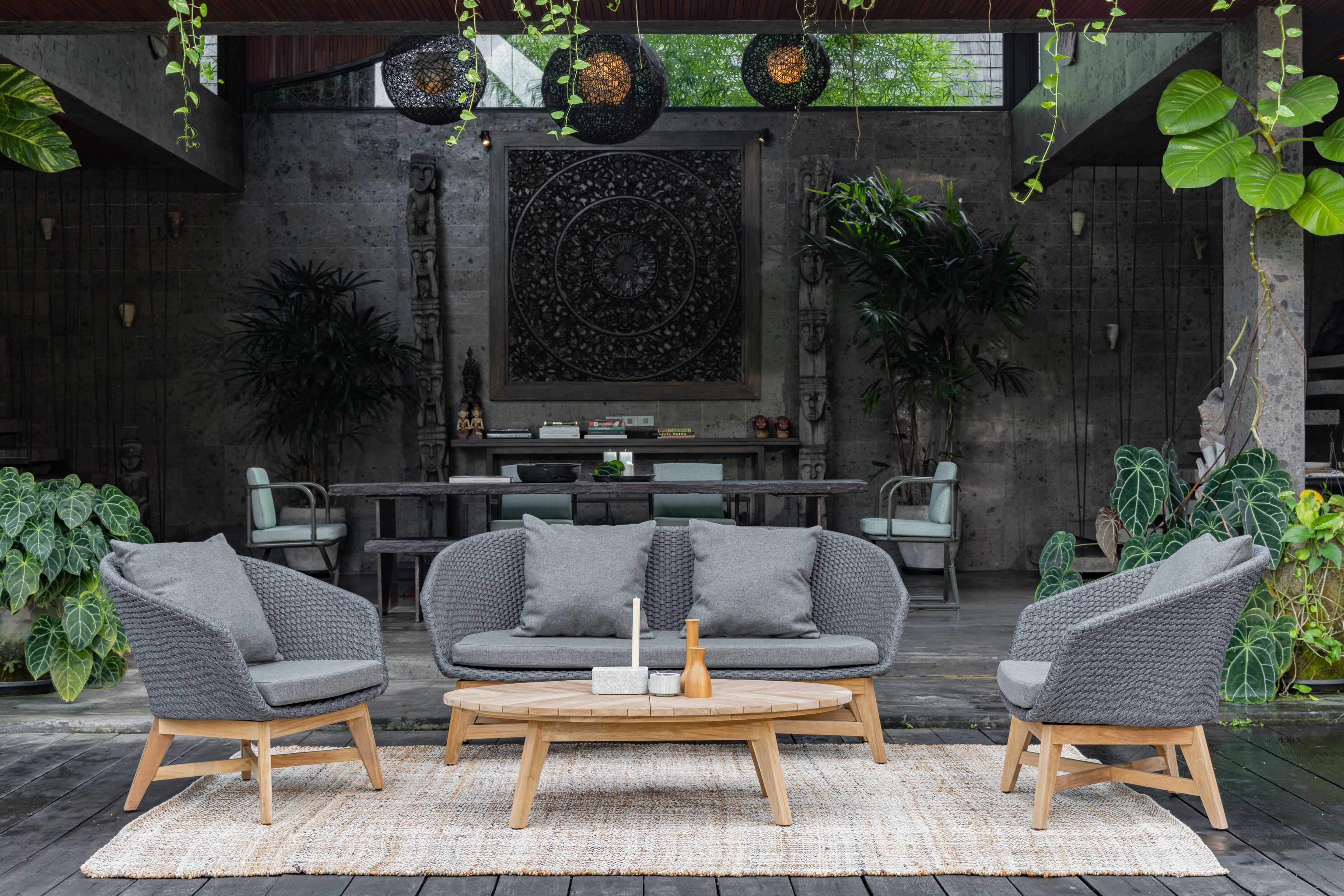 ТИК овальный садовый журнальный столик cbdesign Флориан ARCH-00111168