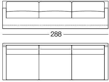 arflex Мягкий диван со съемным чехлом из 3-х местной ткани Cousy sun-id-1508605 - Вид №7