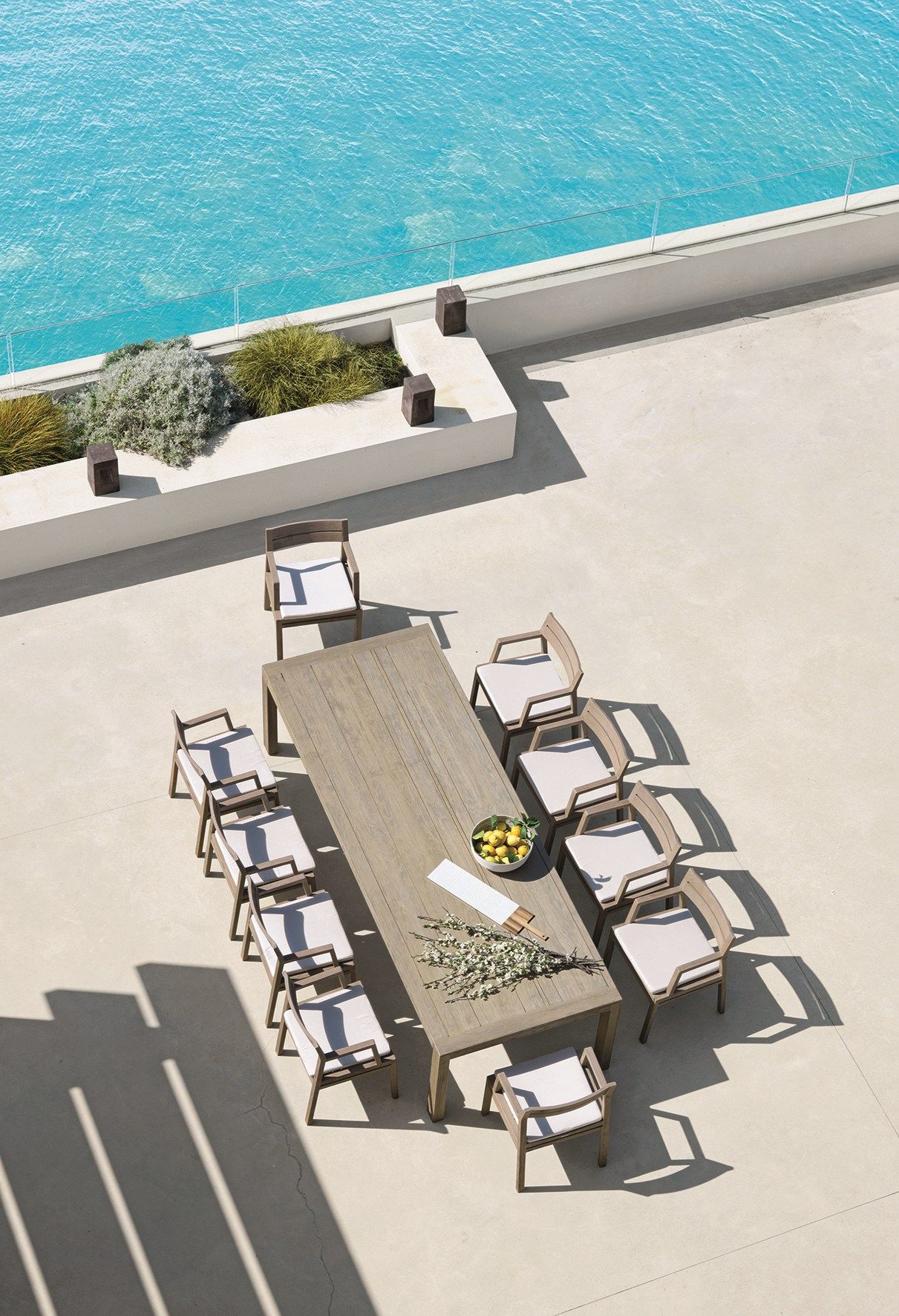 Стул для сада из тикового дерева с подлокотниками Ethimo Costes ARCH-00111921 - Вид №4