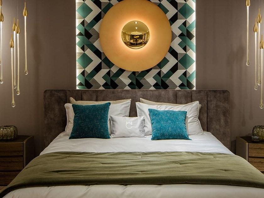 Paolo Castelli Кровать из ткани с высоким изголовьем sun-id-1417225 - Вид №3