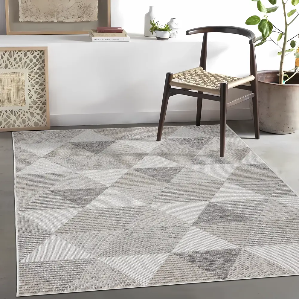 ROYALTAFT Циновка Дели — серый джутовый ковер для интерьера 160×230 см 89359447 STLM-1034870