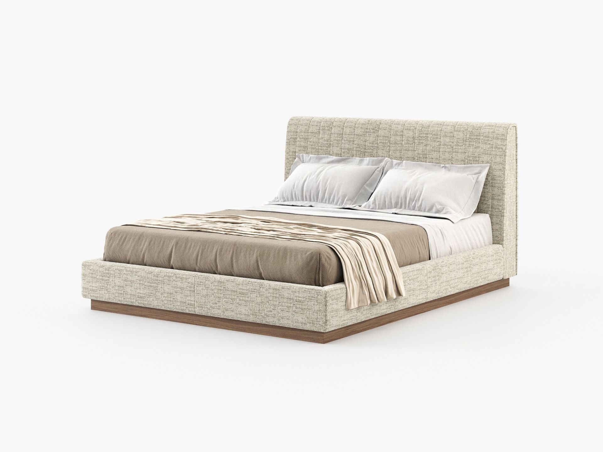Двуспальная кровать с мягким изголовьем Laskasas Гарри ARCH-00132655 - Вид №4