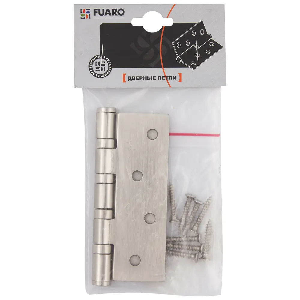 13965151 Петля универсальная Fuaro 4BB 100x75x2.5 мм сталь цвет матовый никель STLM-0004062  - Вид №3