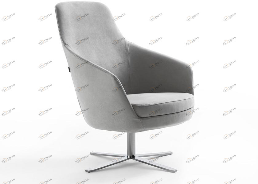 Flexstyle Кожаное кресло с 4 спицами и подлокотниками sun-id-1391578